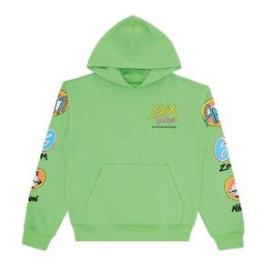 Chrome Hearts Matty Boy Green Sex Records Graphic Print Pullover Hoodie Size M